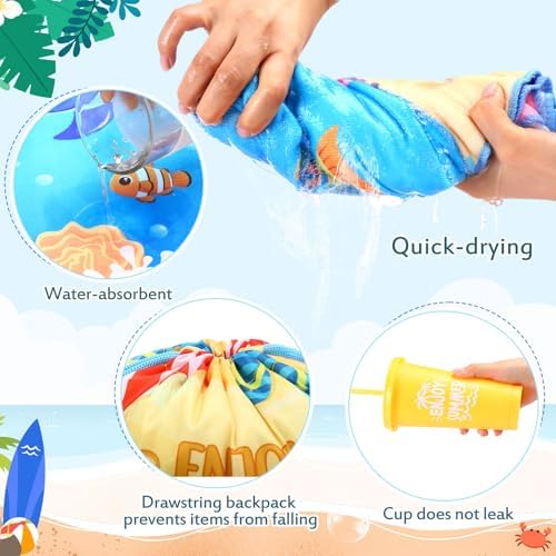 Honeydak 6 Piece Pool Party Favors Set