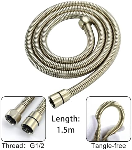 Brushed Gold Handheld Showerhead with 5 Spray Modes