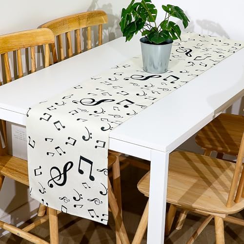 Music Notes Table Runner for Music Themed Parties