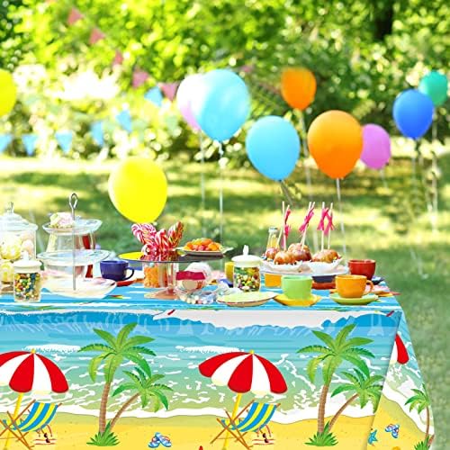 Summer Beach Tablecloth 3 Pack Hawaiian Party Decor