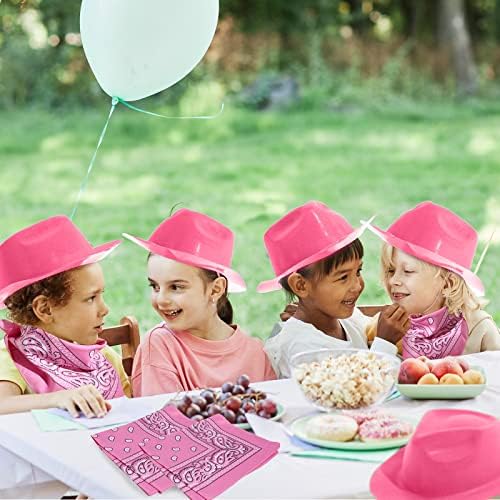 Haysandy 6 Piece Cowgirl Hat and Bandana Set