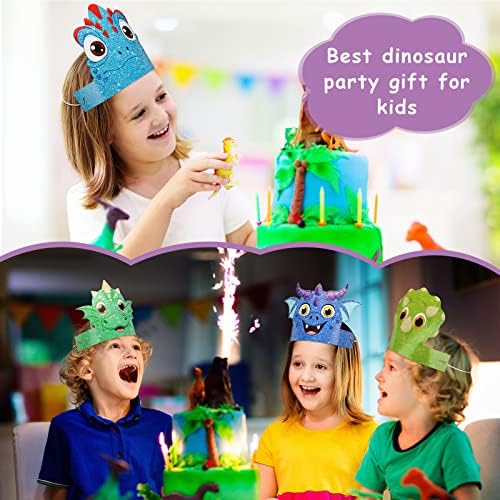 48 Pcs Dinosaur Party Hats Kids Birthday Decor