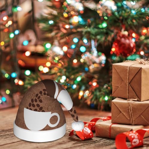Salelf Coffee Cafe Santa Hat for Kids Christmas Party