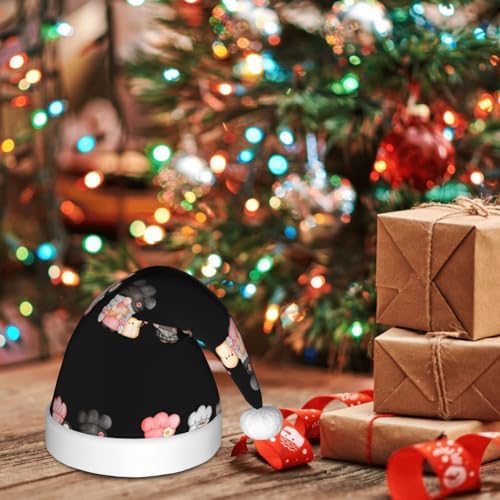 Salelf Baker Gnome Santa Hat Kids Christmas Plush Hat