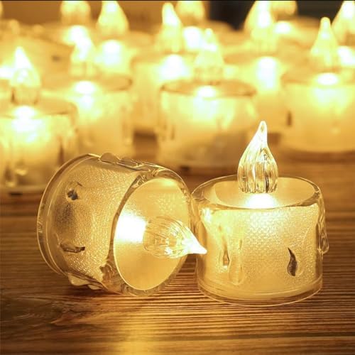 24 Pack Flameless LED Tea Light Candles for Decorations