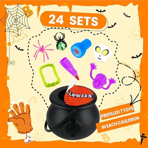 OCTERIC 216 Pcs Halloween Party Favors Set