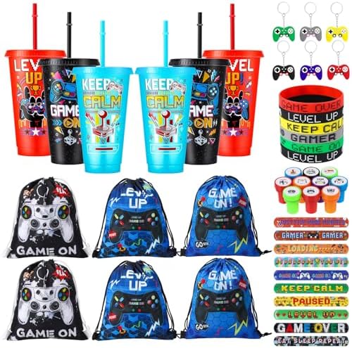 48 Piece Video Game Party Favor Set