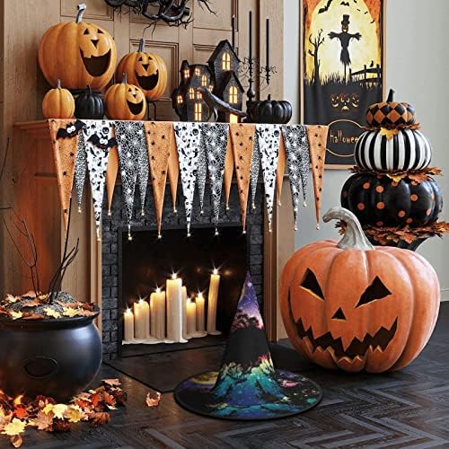 Night Sky With Trees Print Witch Hat for Halloween Parties