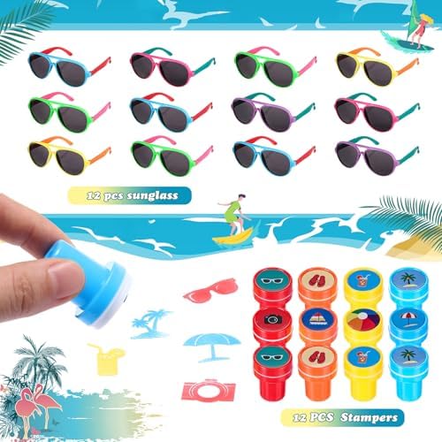 159 Pcs Hawaiian Luau Party Favors Set