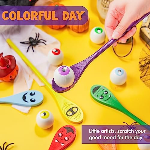 JOYIN Halloween Egg and Spoon Race Game Set