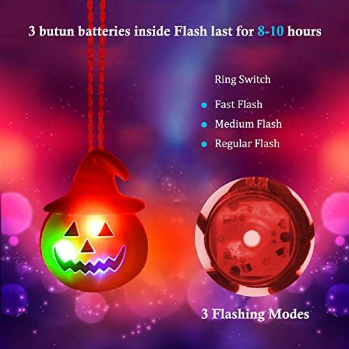 Halloween LED Necklace Bracelets Set for Party Decorations