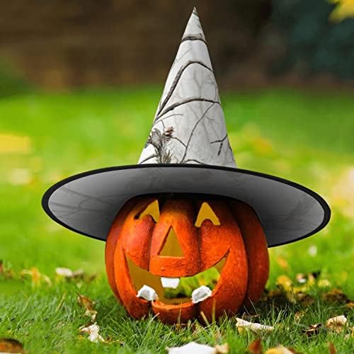 White Trees Camo Print Witch Hat for Halloween and Parties