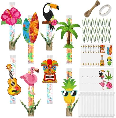 Cinrobiye 24 Pcs Tropical Party Favor Kit