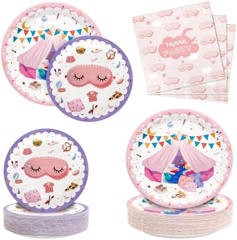 180PCS Pajama Party Decorations Set