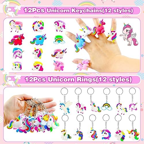 134Pcs Unicorn Party Favors Set for Girls