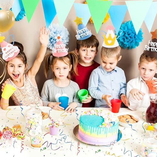 CANREVEL 12 pcs Birthday Party Hats for Kids and Adults