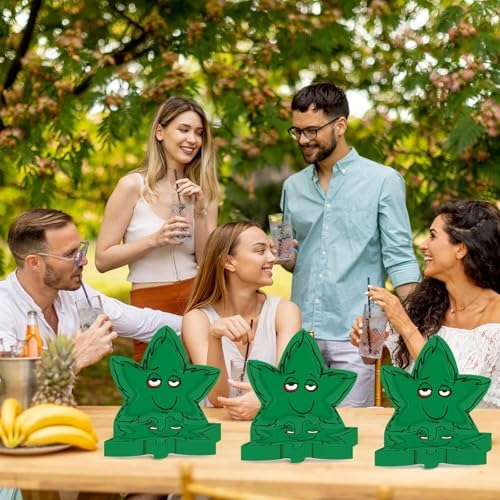 50PCS Green Leaf Shaped Paper Plates 87inch Party Set