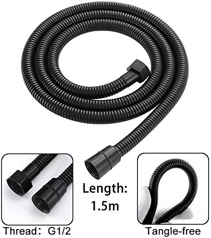Uwerfm Brass Handheld Shower Head Kit with Holder and Hose