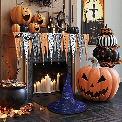Jbyjbx Manta Ray Fish Print Halloween Witch Hat