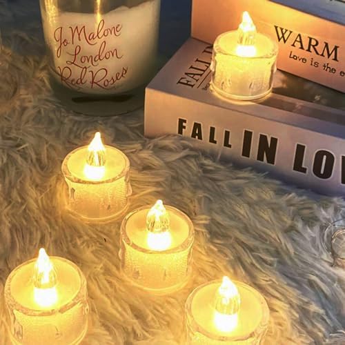 24 Pack Flameless LED Tea Light Candles for Decorations