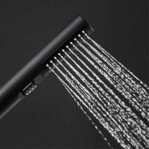 LMJYU High Pressure ABS Handheld Shower Head with 15M Hose and Holder Chrome