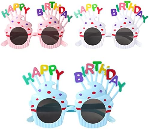 Happy Birthday Sunglasses 3 Pack for Kids and Adults