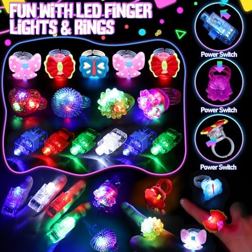 73PCS Glow in the Dark Party Supplies Set for Kids and Adults