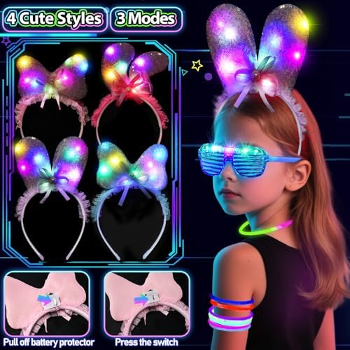112PCS Glow in the Dark Party Supplies Set
