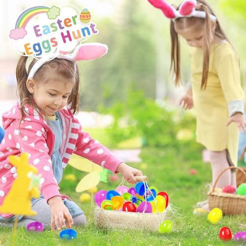 200PCS Easter Eggs with Toys - Unisex Kids Party Favor Pack