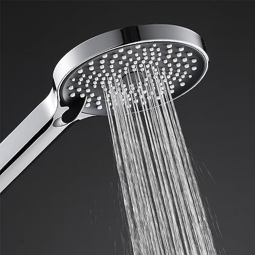 Uwerembfm Handheld Shower Head 3 Function High Pressure Chrome