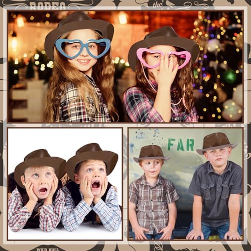 Xtinmee 12 Piece Plastic Cowboy Hats Party Pack