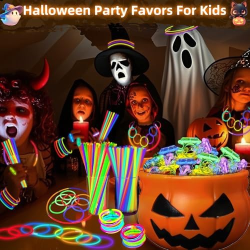 150 Pack Halloween Glow in the Dark Party Favors