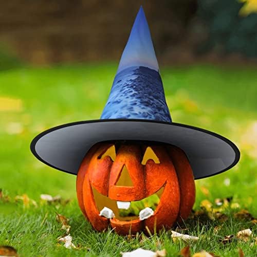 Seaside Lighthouse Print Witch Costume Party Hat