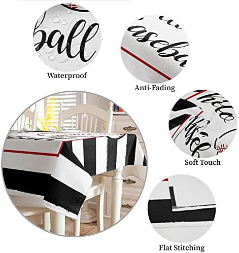 Rectangle Tablecloth Waterproof Stainproof for Dining Party Wedding