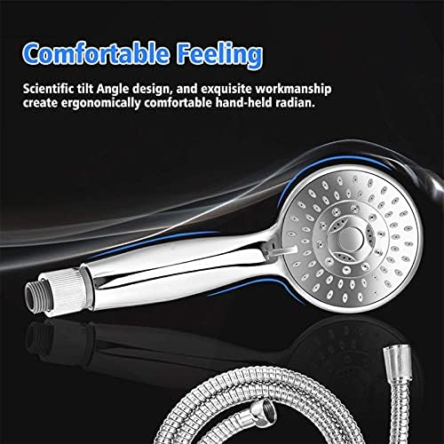 UWEREBFM High Pressure Handheld Shower with 5 Functions and 15M Hose
