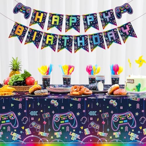 Tiamon 172 PCS Video Game Party Decor Set