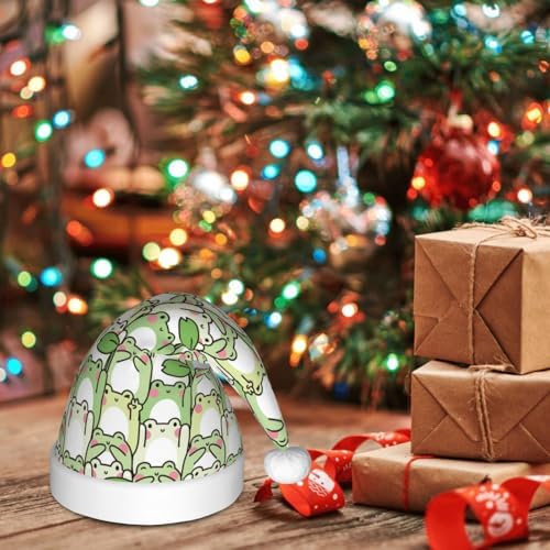 Cute Frog Santa Hat for Kids Baby Christmas Party Headwear