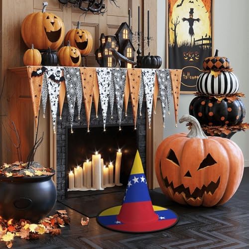 Venezuela Flag Print Witch Hat for Parties and Costumes