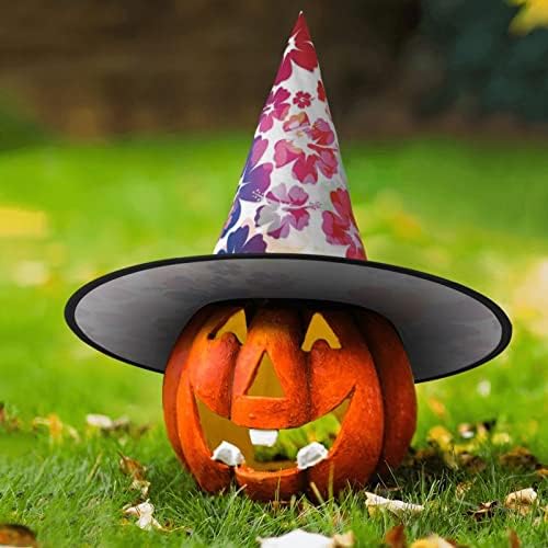 Hawaiian Flower Print Witch Hat for Halloween Parties