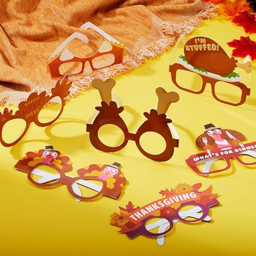 JOYIN Thanksgiving Turkey Eyeglasses 24 Pcs Set