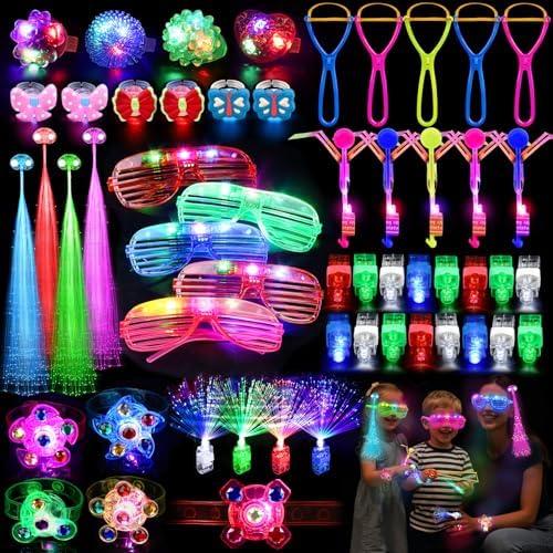 73PCS Glow in the Dark Party Supplies Set for Kids and Adults