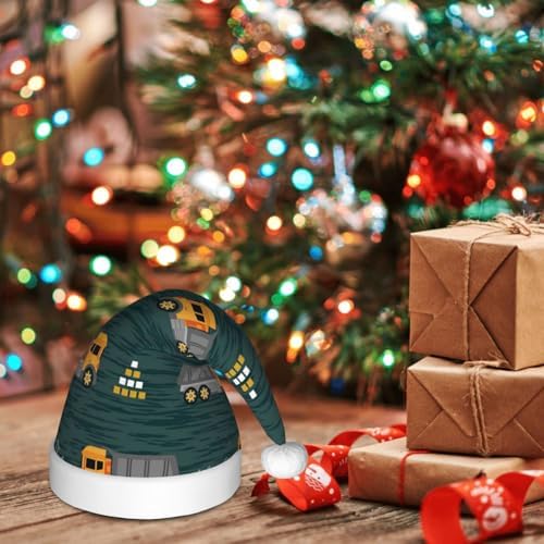 Big Machine Santa Hat for Kids Kids Christmas Hat Plush Holiday Hat