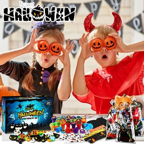 192Pcs Halloween Favors Stationery Gift Set