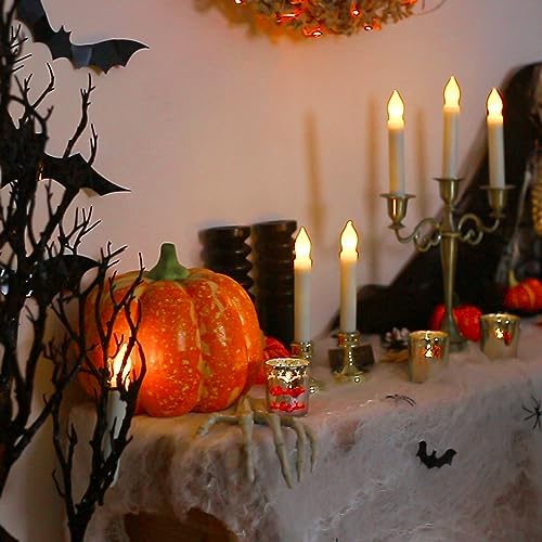 Amagic 12pcs Remote Controlled Flameless Taper Candles