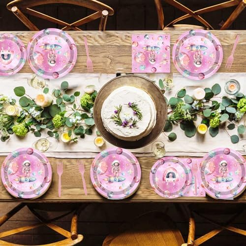 Wedec 198 Pcs Outer Space Birthday Party Decorations Set