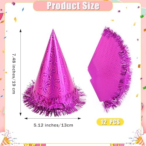 CANREVEL 12PCS Party Hats for Kids and Adults