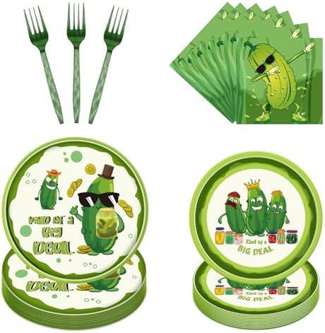 ITHKIRHO Pickle Party Tableware Set 96 Pcs