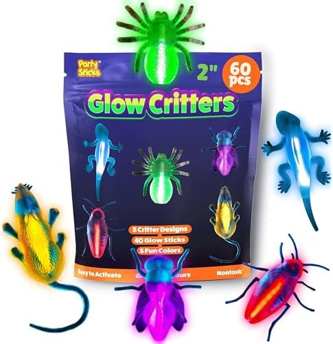 PartySticks Glow Critters Easter Party Favors 60 Count