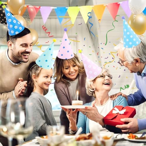 CANREVEL 12 PCS Party Hats for Kids and Adults