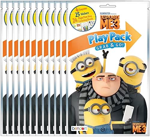 Minions Party Favor Play Packs Bundle 15